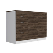 Bayonne Cabinet (White-Walnut)