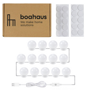 Boahaus Hollywood Light Bulbs – 14 Dimmable LED Bulbs | Professional Makeup Lighting