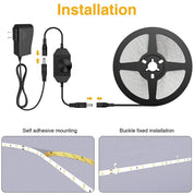 Boahaus Dimmable LED Strip Lights (16.4 Feet) | Adjustable Brightness for Vanity & Home Decor