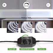 Boahaus Dimmable LED Strip Lights (16.4 Feet) | Adjustable Brightness for Vanity & Home Decor